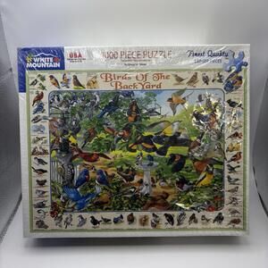 White Mountain Birds of The Backyard 1000pc Jigsaw Puzzle 2019 #267 24x30” NEW
